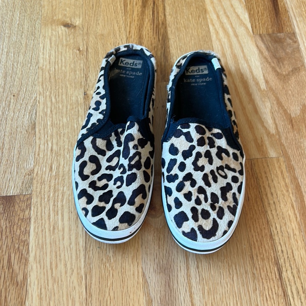 Ked’s by Kate Spade Leopard slip ons size 6.5